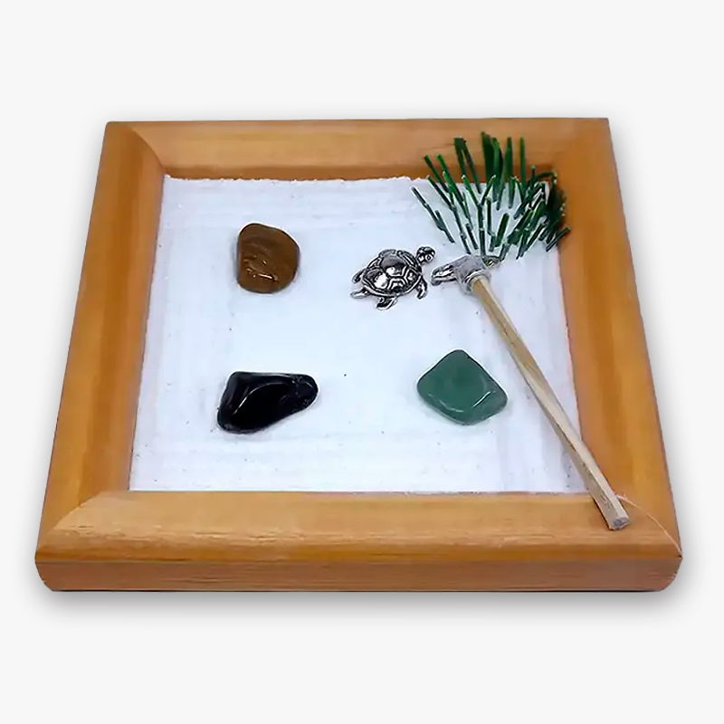 Jardim Zen Feng Shui em Madeira 13cm