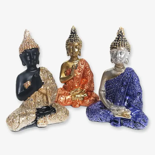 Estatuas de Buda - Trio Mudras Atmanjali, Abhaya E Dhynana