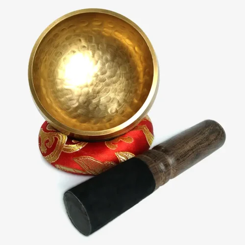 Tigela Tibetana Dourada