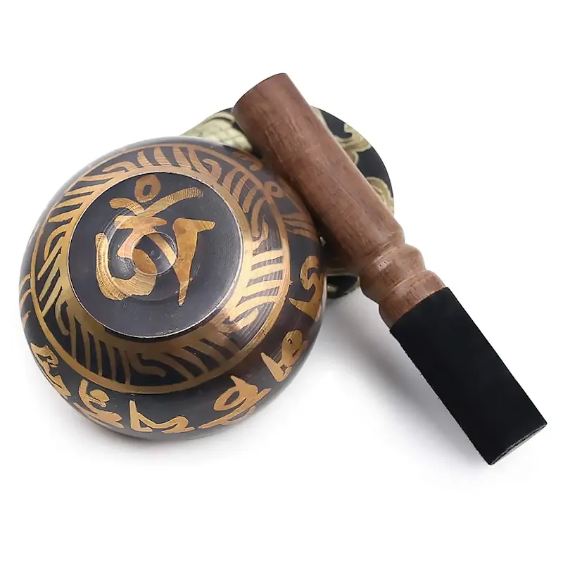 Tigela Tibetana Preta 8cm