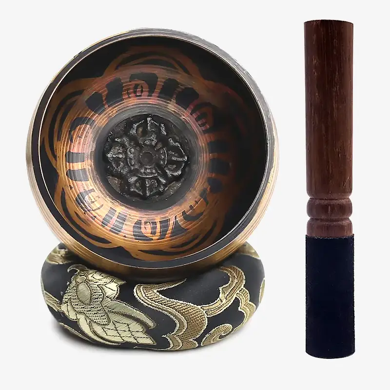 Tigela Tibetana Preta 8cm